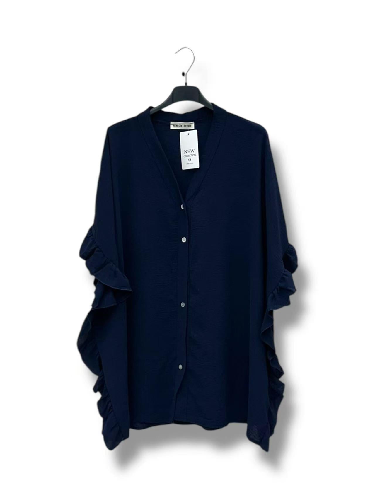 Chemise Col V Manches Courtes
