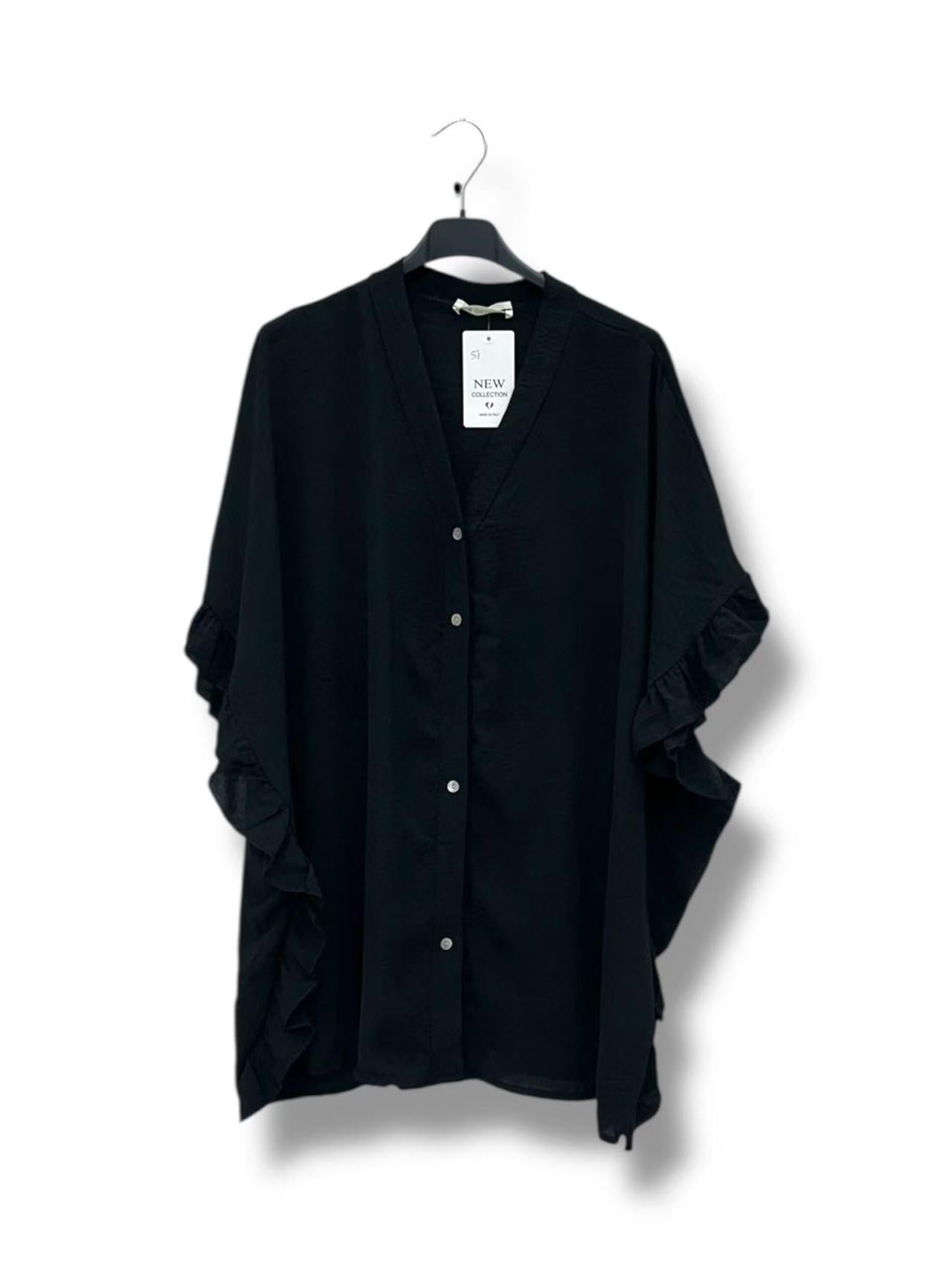 Chemise Col V Manches Courtes