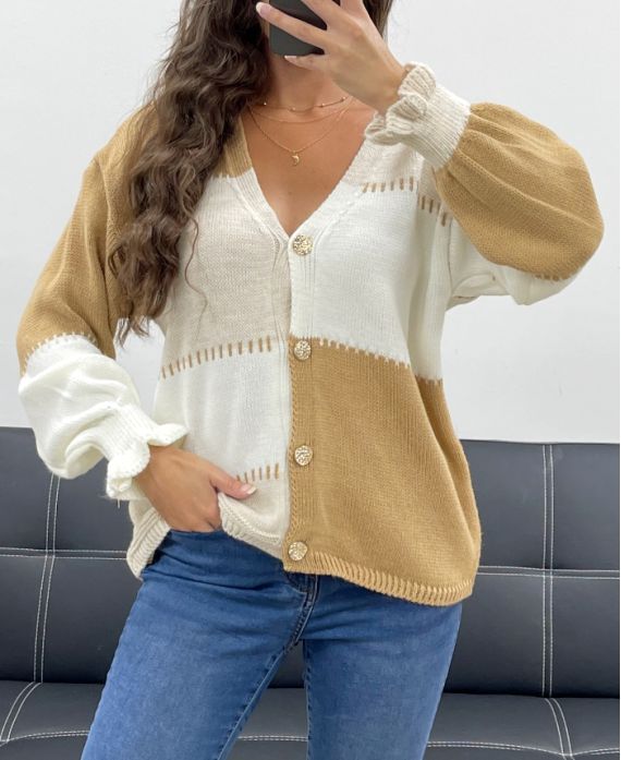 Gilet Maille Multicolore