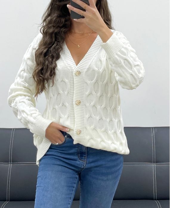 Gilet en Maille, Effet Structuré