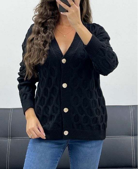 Gilet en Maille, Effet Structuré
