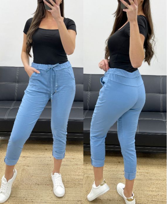 Pantalon Effet Froissé
