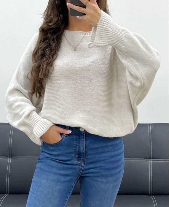 PullOver Laine, Détail aux Manches