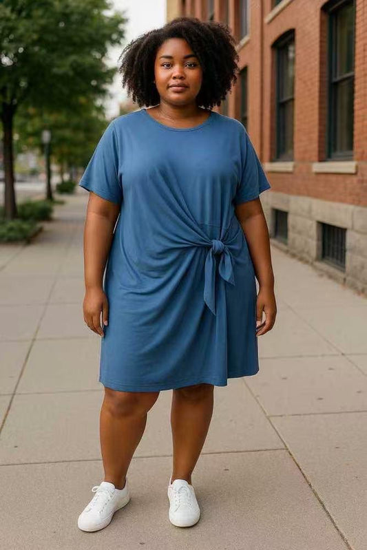 Robe Manches Courtes Uni