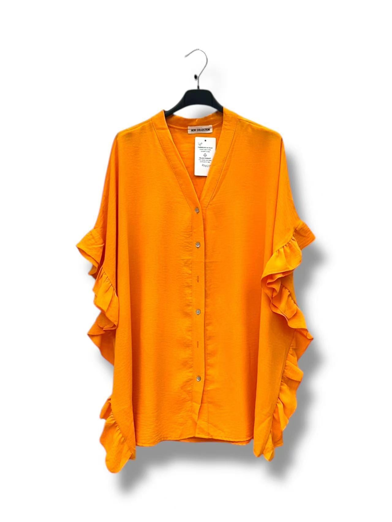 Chemise Col V Manches Courtes