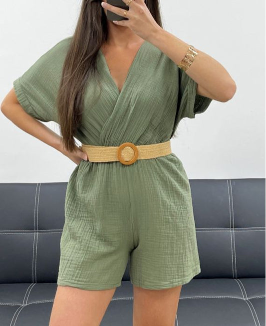 Combinaison Gaze de Coton + Ceinture Offerte