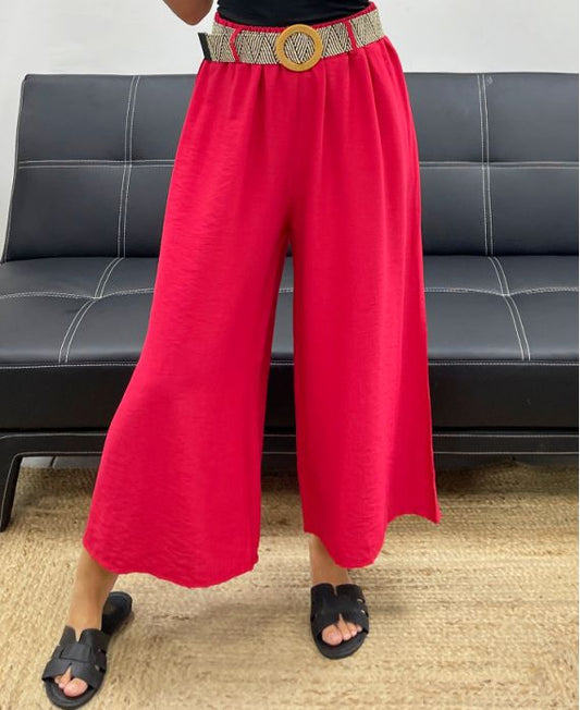 Pantalon 3/4 large, + Ceinture Réglable Offerte
