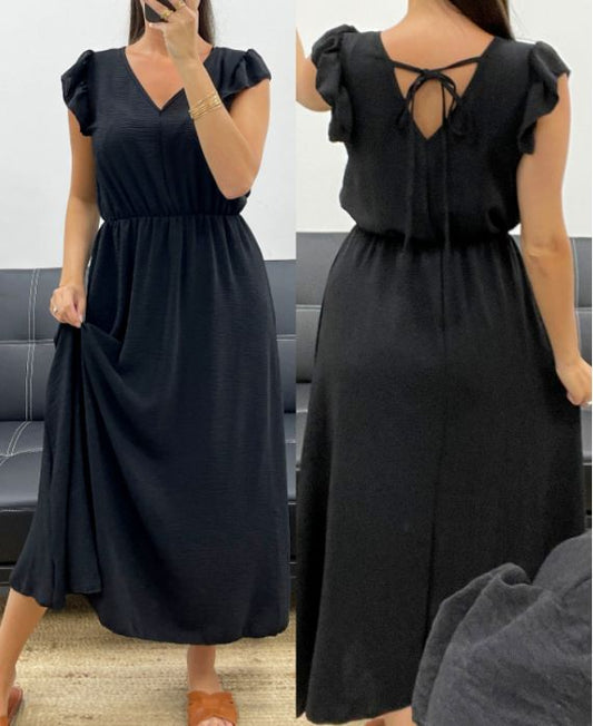 Robe Longue, Dos à Nouer